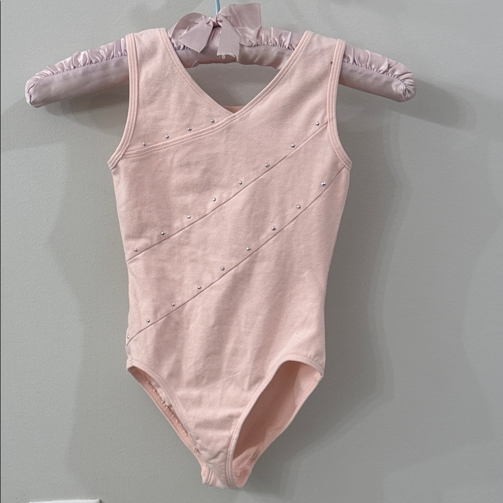 Freestyle Blush Leotard  with‎ Sparkling Details Size 6/6x